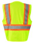 Picture of Occunomix ECO-IMZ3P2T MESH TWO-TONE 3-POCKET VEST w/ZIPPER