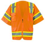 Picture of Occunomix ECO-SIMZ32T MESH TWO-TONE SURVEYOR VEST w/ZIPPER