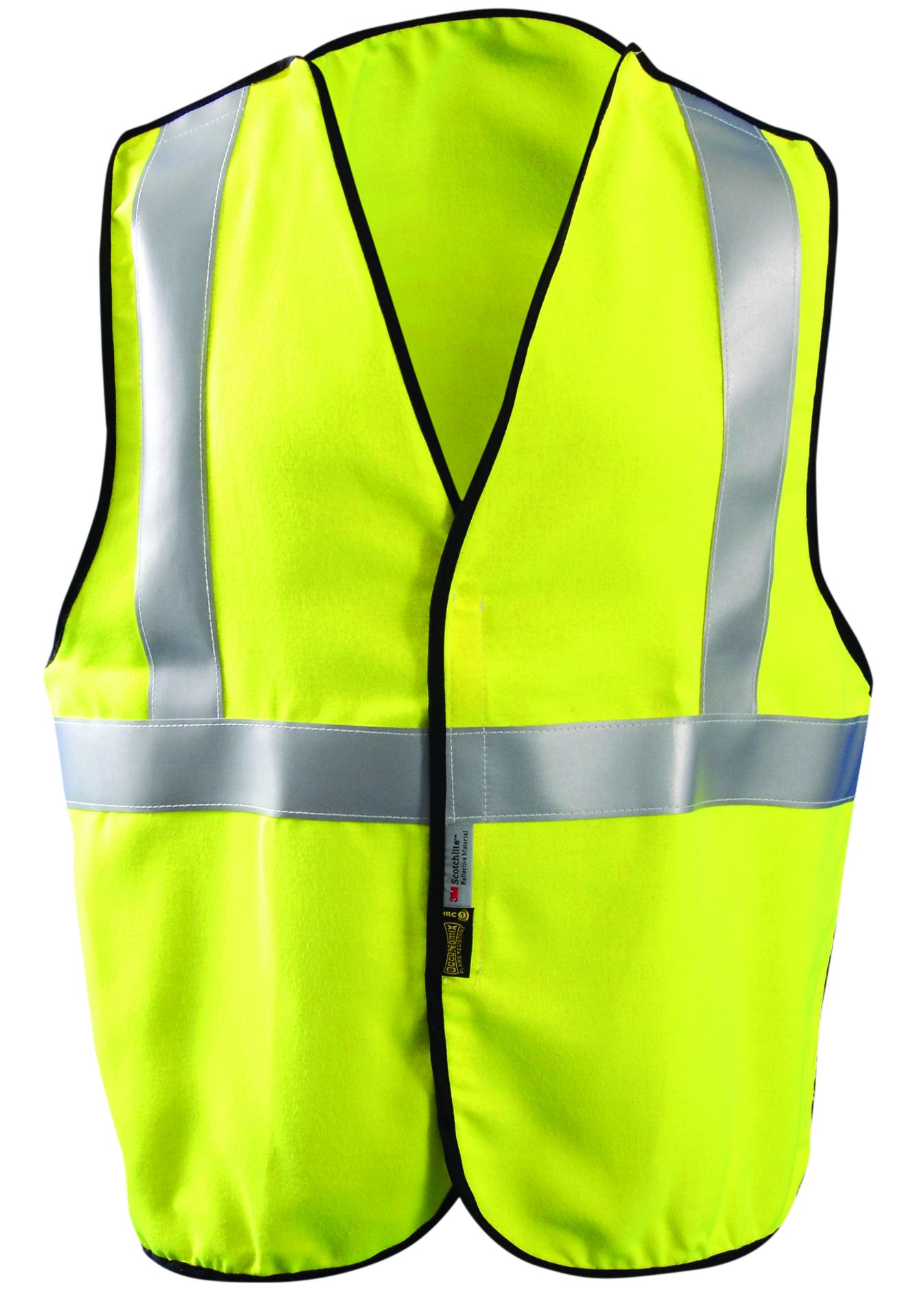 Picture of Occunomix FR-VM1312 FLAME RESISTANT DUAL CERTIFIED SINGLE STRIPE 5-PT BREAK-AWAY SOLID VEST *