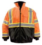 Picture of Occunomix LUX-350-B2X 2-IN-1 BLACK BOTTOM X-BACK QUILTED BOMBER JACKET