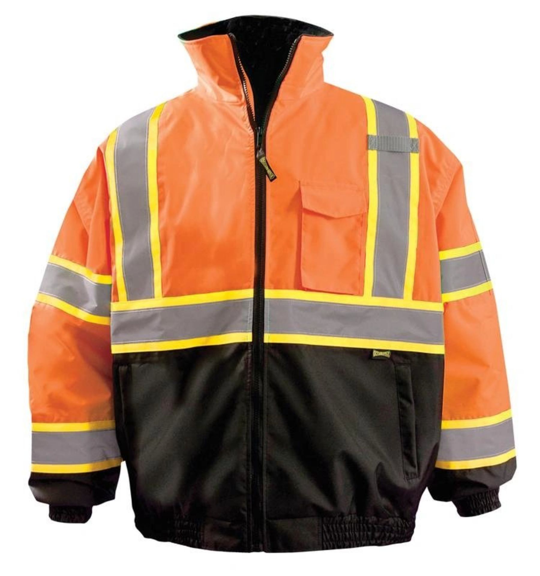 Picture of Occunomix LUX-350-B2X 2-IN-1 BLACK BOTTOM X-BACK QUILTED BOMBER JACKET