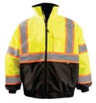 Picture of Occunomix LUX-350-B2X 2-IN-1 BLACK BOTTOM X-BACK QUILTED BOMBER JACKET