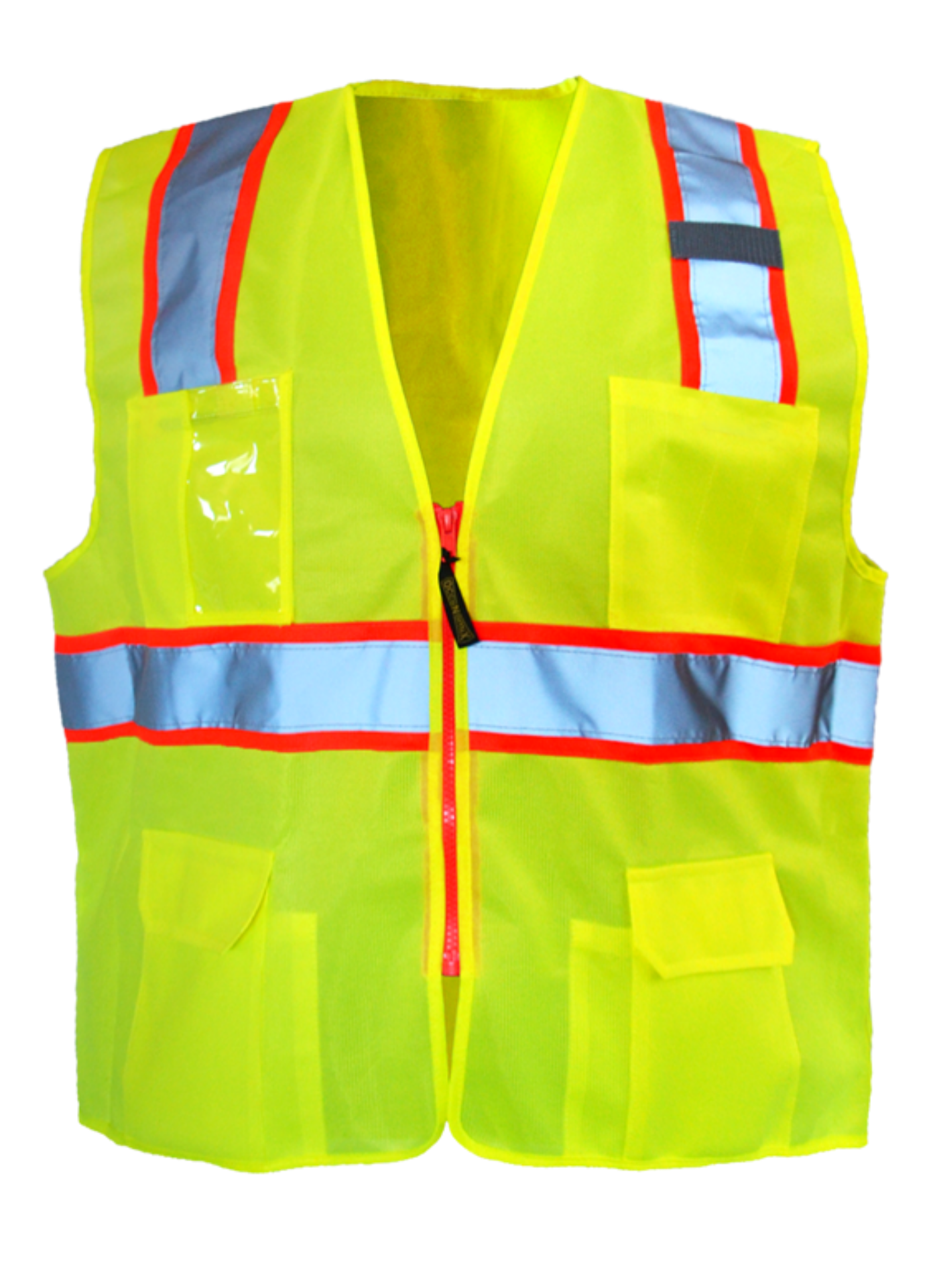 Picture of Occunomix LUX-ATRANS SOLID TWO-TONE SURVEYOR VEST w/ZIPPER