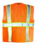 Picture of Occunomix LUX-ATRNSM SOLID/MESH TWO-TONE SURVEYOR VEST w/ZIPPER