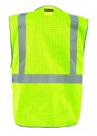 Picture of Occunomix LUX-GCBBK MESH/SOLID BLACK BOTTOM 5-PT. BREAK-AWAY VEST w/QUICK RELEASE ZIPPER
