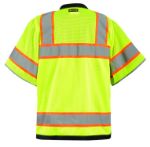 Picture of Occunomix LUX-HDS2T3 SOLID/MESH HEAVY DUTY TWO-TONE SURVEYOR VEST w/ZIPPER