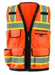 Picture of Occunomix LUX-HDS2T SOLID/MESH HEAVY DUTY TWO-TONE SURVEYOR VEST w/ZIPPER
