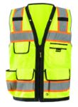 Picture of Occunomix LUX-HDS2T SOLID/MESH HEAVY DUTY TWO-TONE SURVEYOR VEST w/ZIPPER