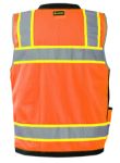 Picture of Occunomix LUX-HDS2T SOLID/MESH HEAVY DUTY TWO-TONE SURVEYOR VEST w/ZIPPER