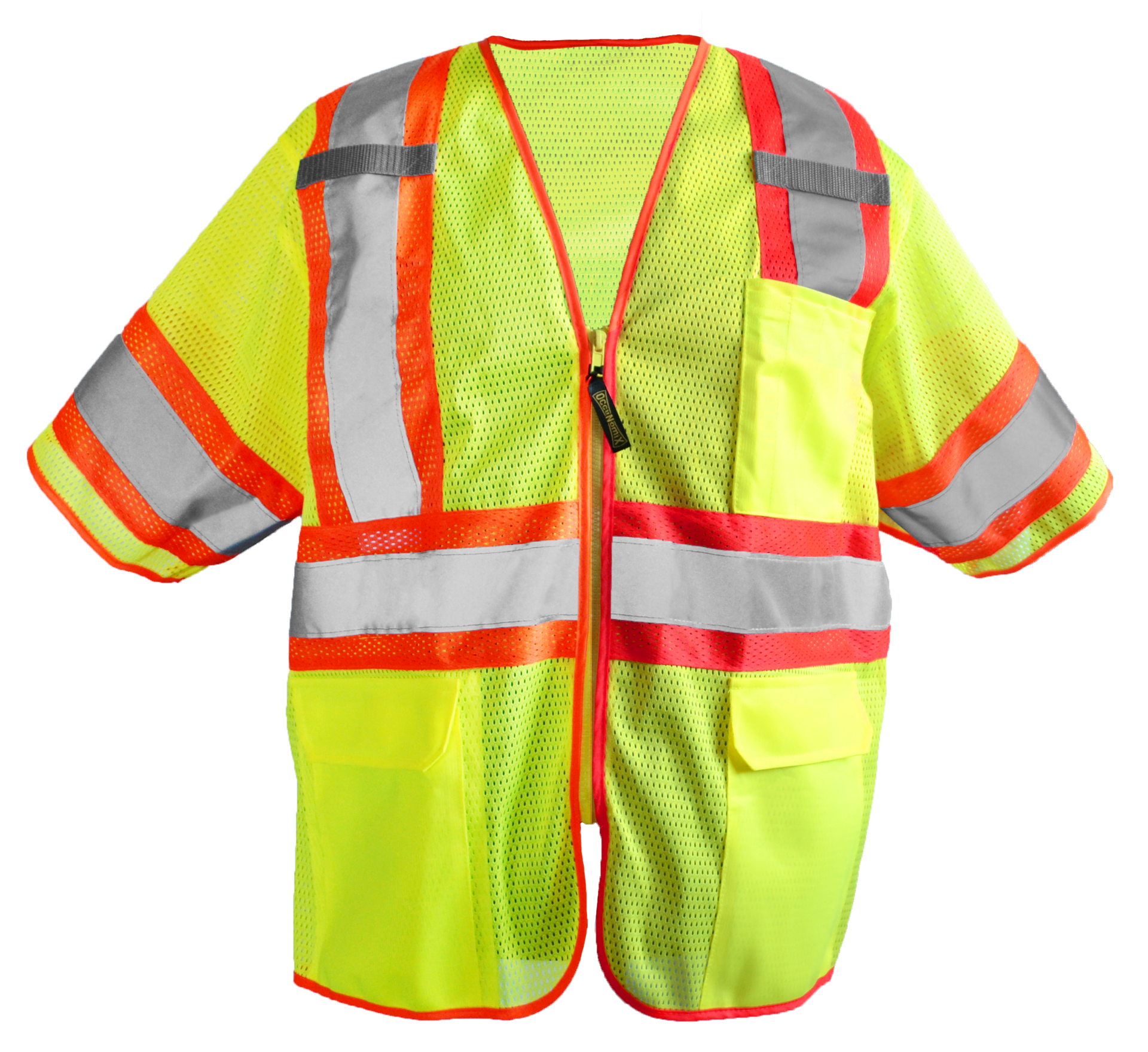 Picture of Occunomix LUX-HSCLC3Z MESH TWO-TONE VEST w/ZIPPER