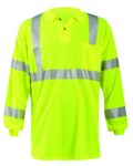 Picture of Occunomix LUX-LSPP3B LONG SLEEVE WICKING BIRDSEYE POLO SHIRT w/POCKET