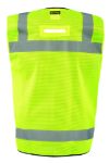 Picture of Occunomix LUX-LTGCSBK MESH BLACK BOTTOM SURVEYOR VEST w/ZIPPER