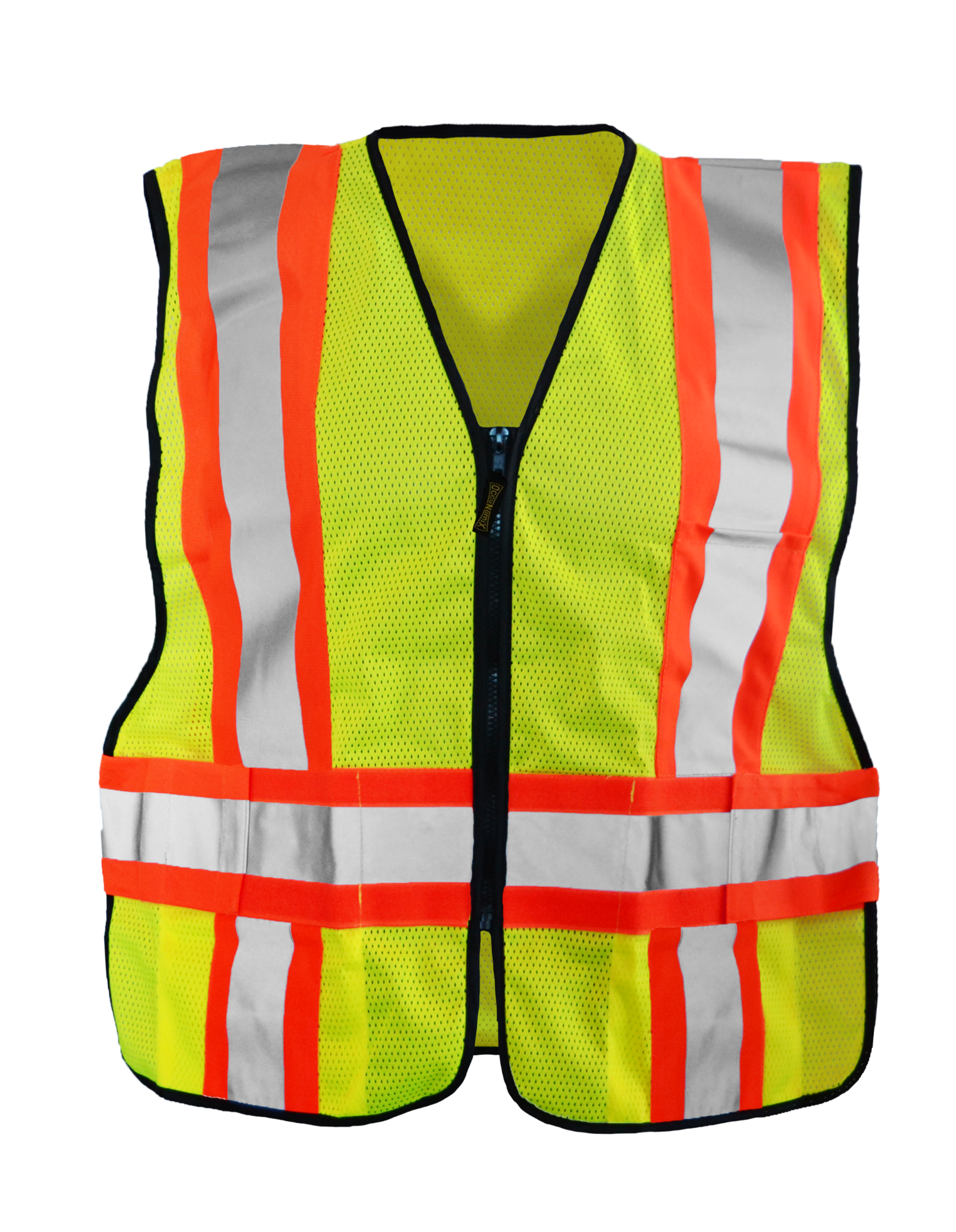 Picture of Occunomix LUX-SC2TZ SOLID TWO-TONE EXPANDABLE VEST w/ZIPPER