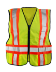 Picture of Occunomix LUX-SC2TZ SOLID TWO-TONE EXPANDABLE VEST w/ZIPPER