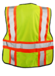 Picture of Occunomix LUX-SC2TZ SOLID TWO-TONE EXPANDABLE VEST w/ZIPPER