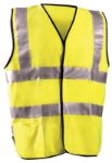 Picture of Occunomix LUX-SSCFGFR FLAME RESISTANT DUAL STRIPE SOLID VEST w/D-RING ACCESS *