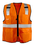 Picture of Occunomix LUX-SSGCS MESH SURVEYOR VEST w/ZIPPER