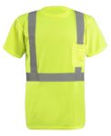 Picture of Occunomix LUX-SSMTP2 SHORT SLEEVE MICRO MESH T-SHIRT w/POCKET (also available in Tall)