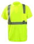 Picture of Occunomix LUX-SSPP2B SHORT SLEEVE WICKING BIRDSEYE POLO SHIRT w/POCKET