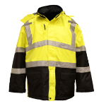 Picture of Occunomix LUX-TJCW INSULATED BLACK BOTTOM PARKA