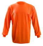 Picture of Occunomix LUX-XLSPB NON-ANSI LONG SLEEVE WICKING BIRDSEYE T-SHIRT w/POCKET