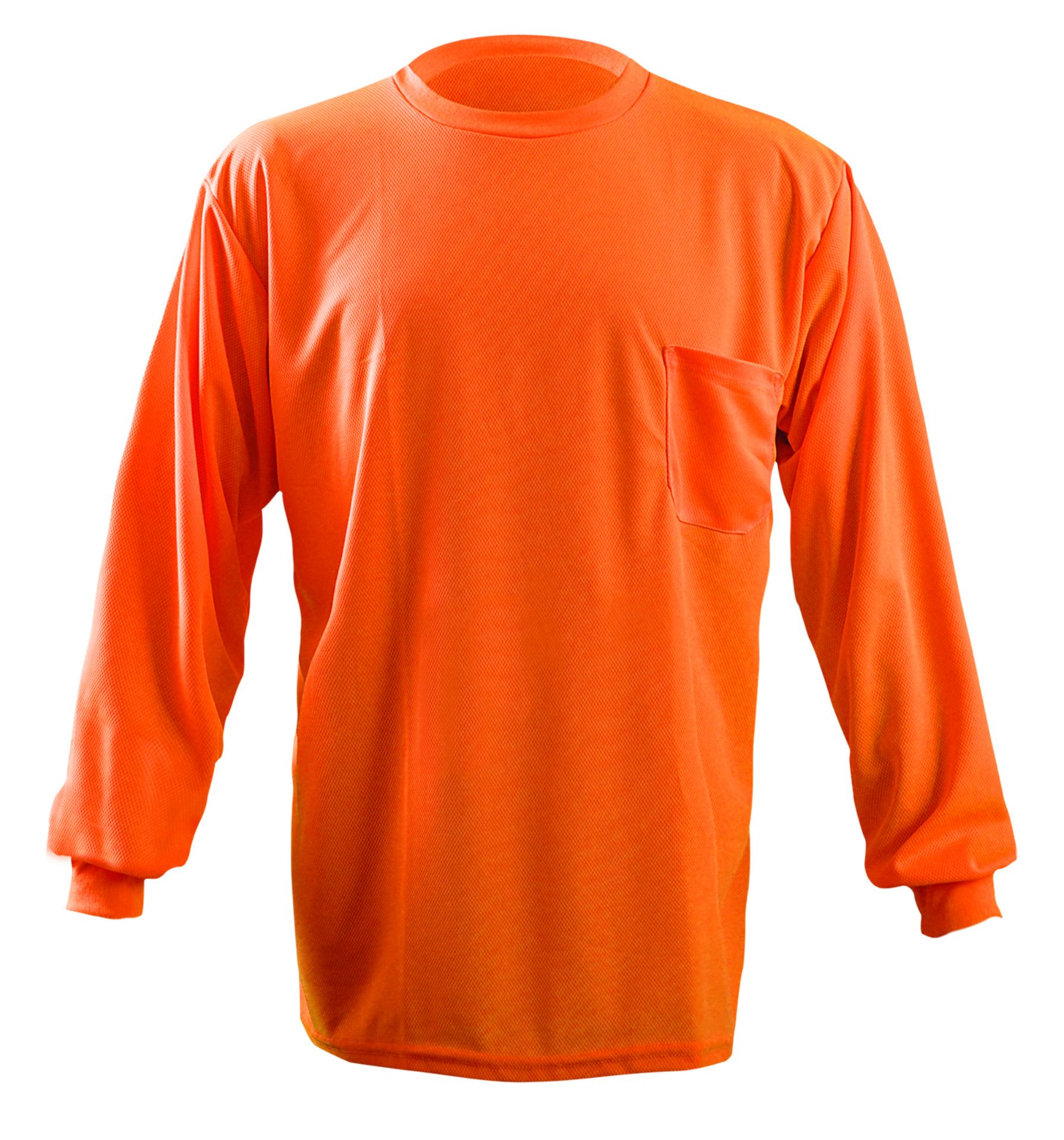 Picture of Occunomix LUX-XLSPB NON-ANSI LONG SLEEVE WICKING BIRDSEYE T-SHIRT w/POCKET