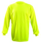 Picture of Occunomix LUX-XLSPB NON-ANSI LONG SLEEVE WICKING BIRDSEYE T-SHIRT w/POCKET