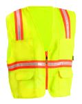 Picture of Occunomix LUX-XTRANS SOLID TWO-TONE SURVEYOR VEST w/ZIPPER