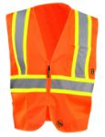 Picture of Occunomix TSE-IM2TZ MESH SELF-EXTINGUISHING TWO-TONE VEST w/QUICK RELEASE ZIPPER