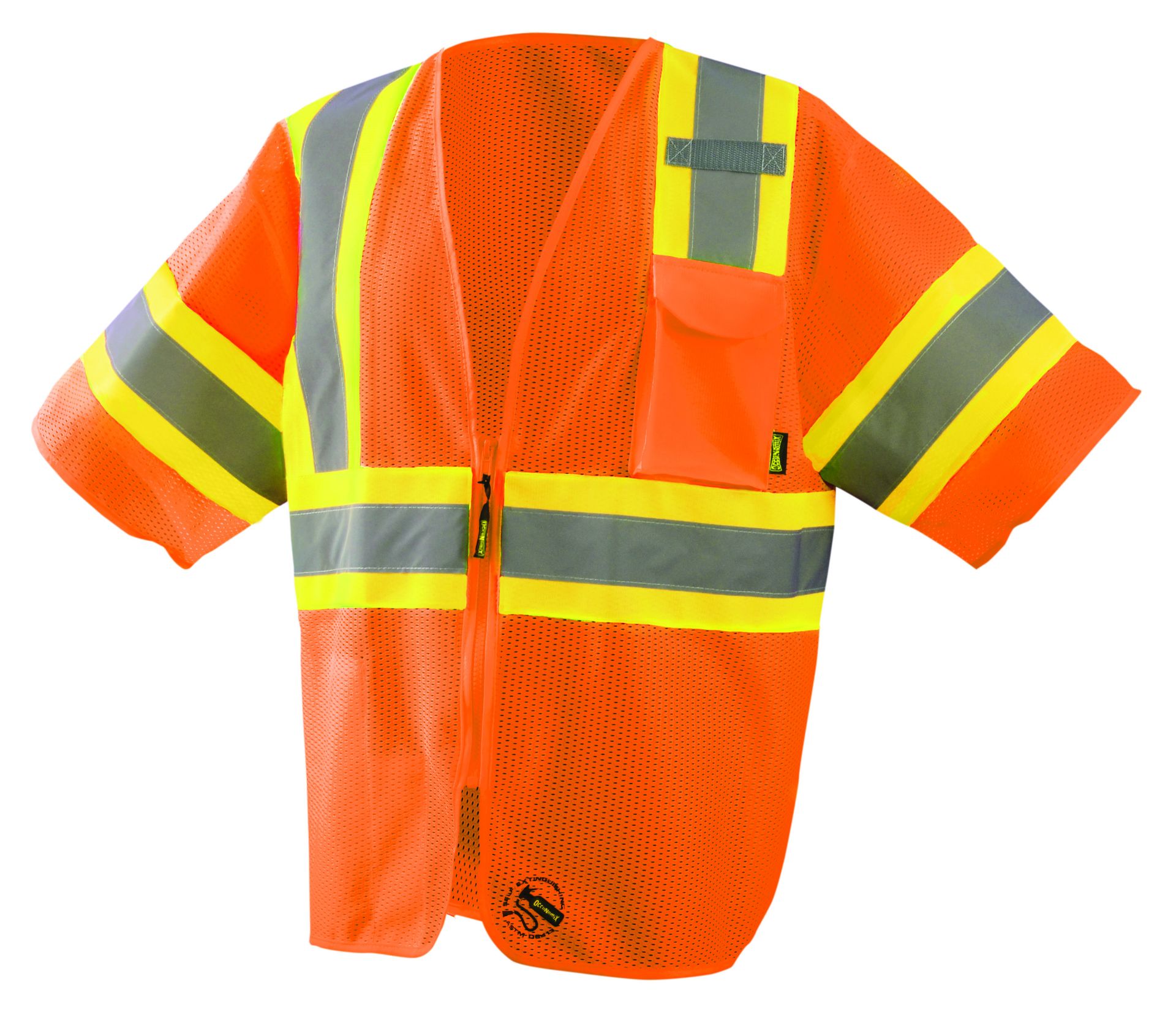 Picture of Occunomix TSE-IMZ32T MESH SELF-EXTINGUISHING TWO-TONE VEST w/QUICK RELEASE ZIPPER