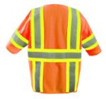 Picture of Occunomix TSE-IMZ32T MESH SELF-EXTINGUISHING TWO-TONE VEST w/QUICK RELEASE ZIPPER