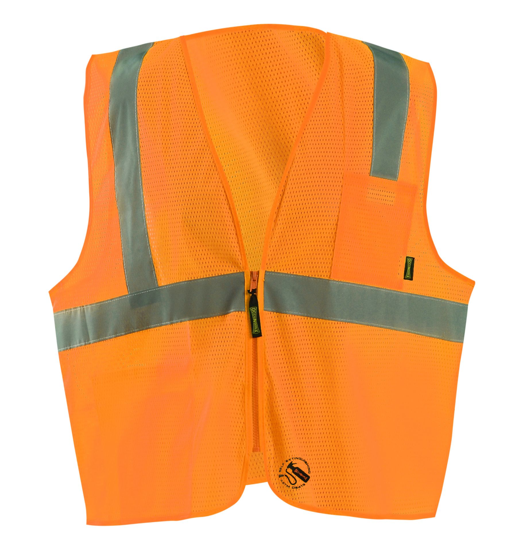 Picture of Occunomix TSE-IMZ MESH SELF-EXTINGUISHING VEST w/QUICK RELEASE ZIPPER