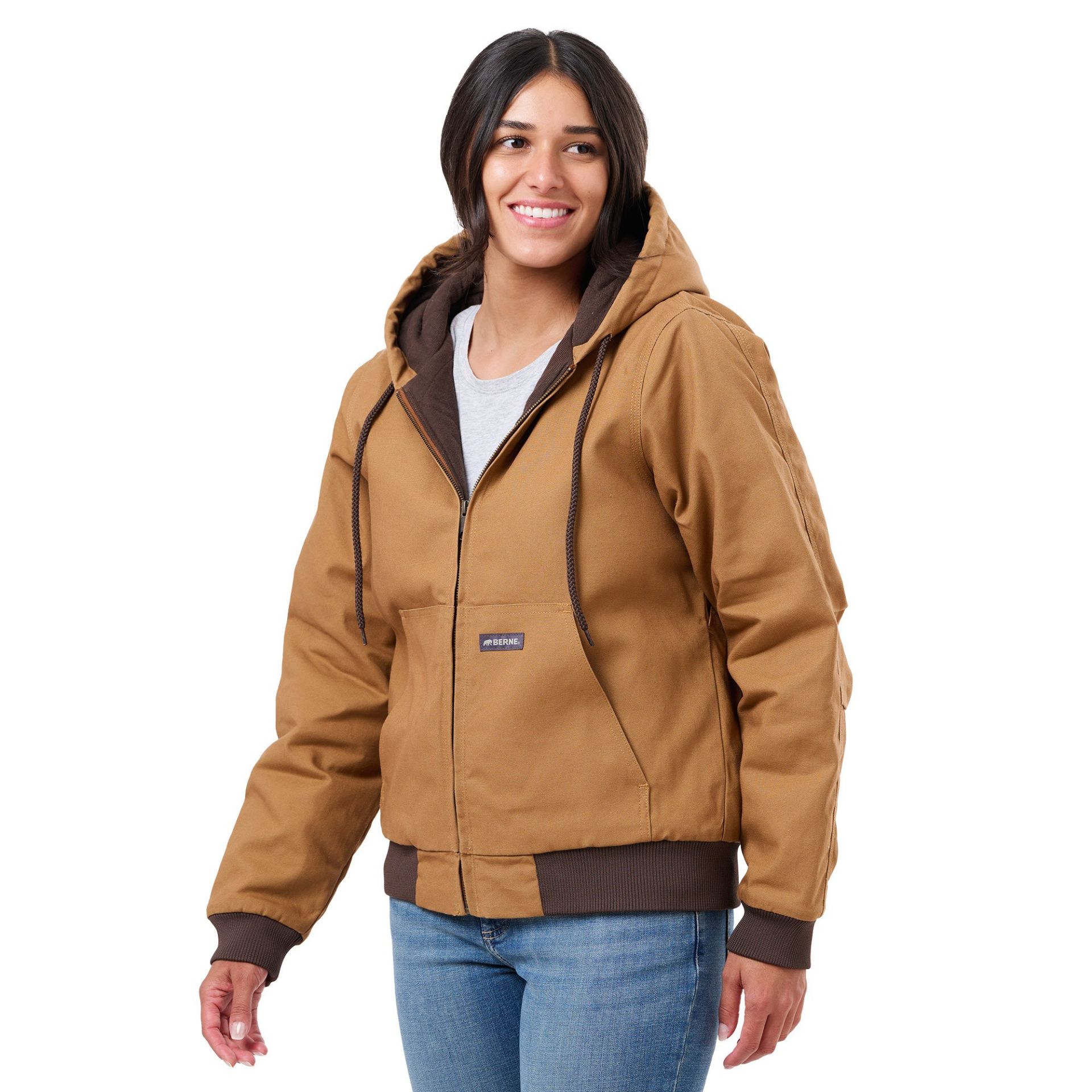 Picture of Berne  WHJ51 Women's Duck Hooded Active Work Jacket