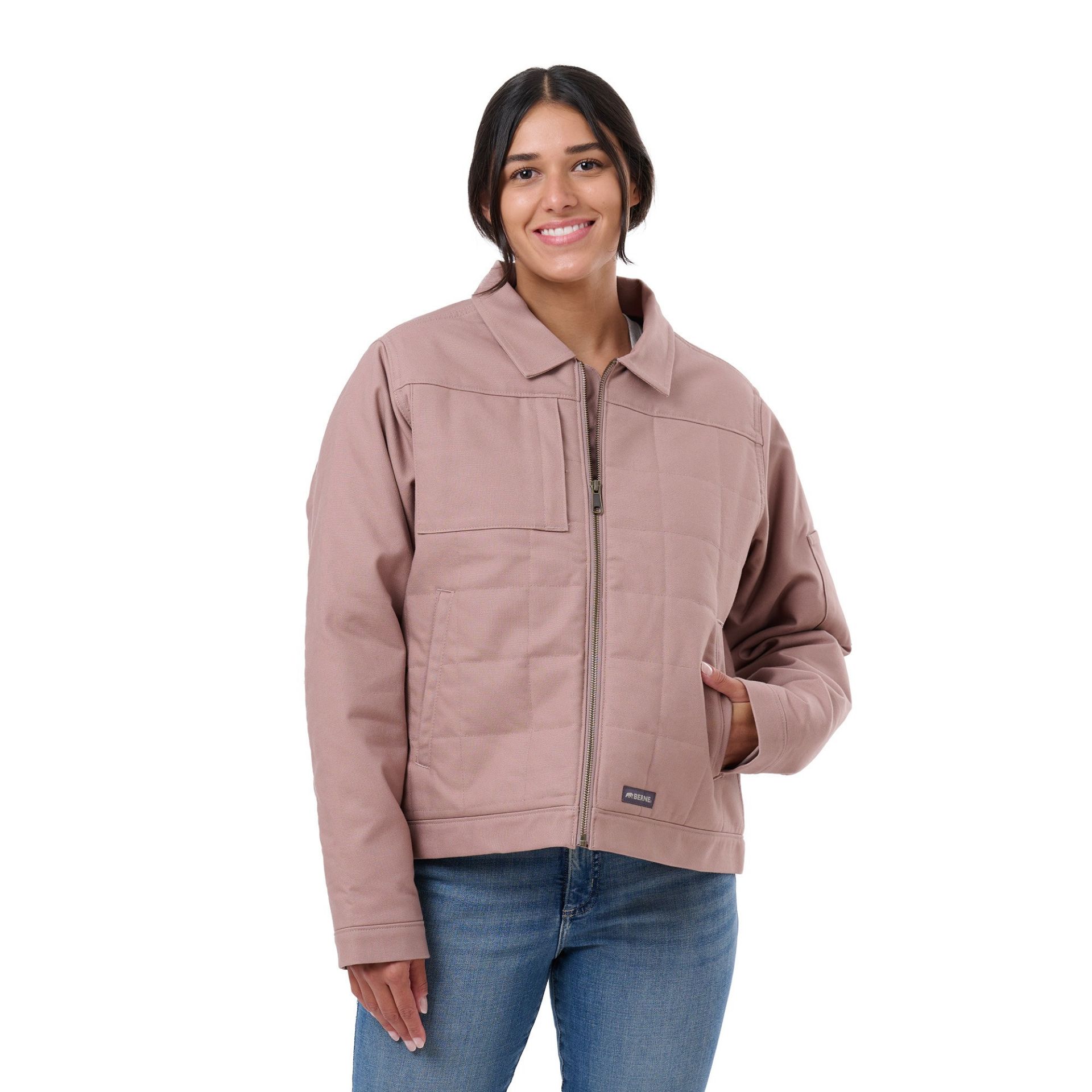 Picture of Berne  WJ23 Women's Quilted Gasoline Jacket