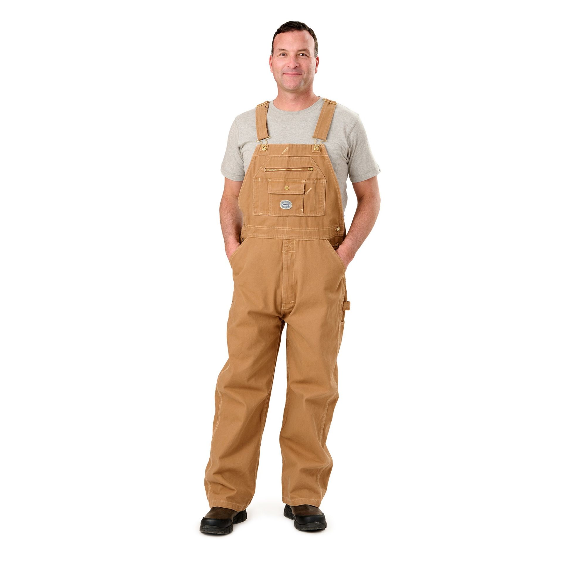 Picture of Berne  B914 Vintage Washed Duck Bib Overall