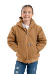 Picture of Berne  BHJ61 Youth Highland Softstone Duck Hooded Jacket