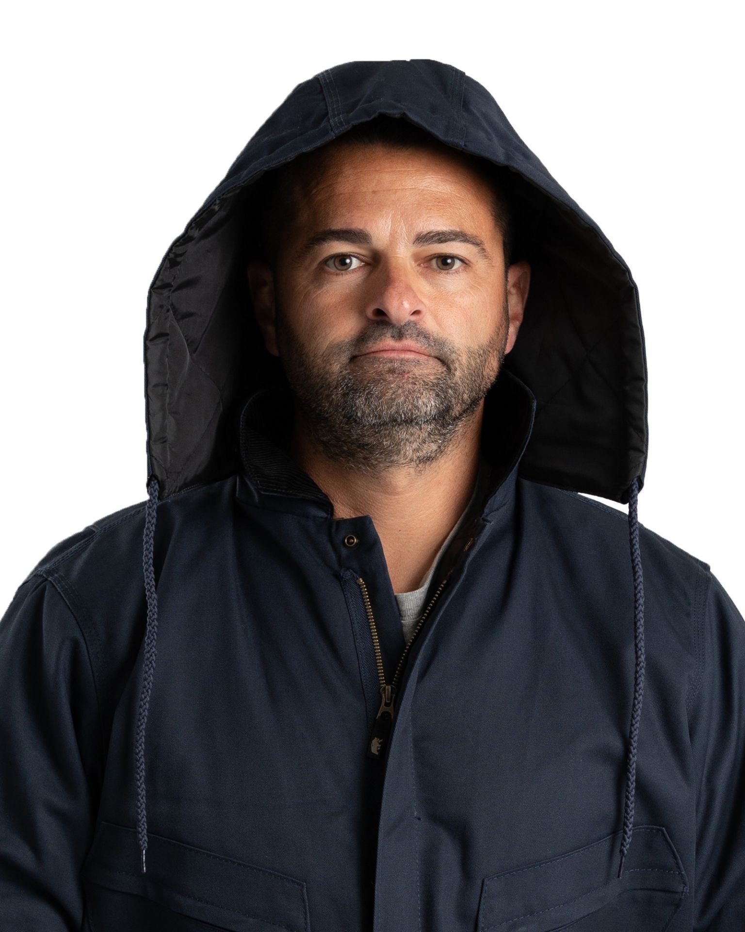 Picture of Berne  HD414 Heritage Snap-On Twill Hood