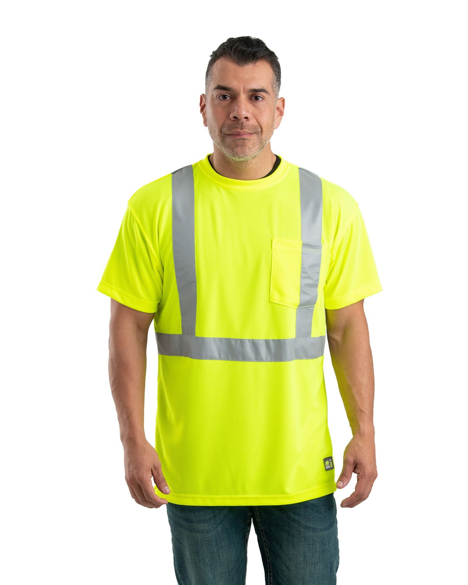 Picture of Berne  HVK012 Hi Vis Class 2 Performance Short Sleeve T-Shirt