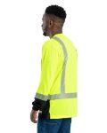 Picture of Berne  HVK018 Hi Vis Class 3 Color Block Long Sleeve T-Shirt