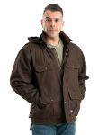 Picture of Berne  JC613 Heartland Washed Duck Zip-Off Hooded Work Coat