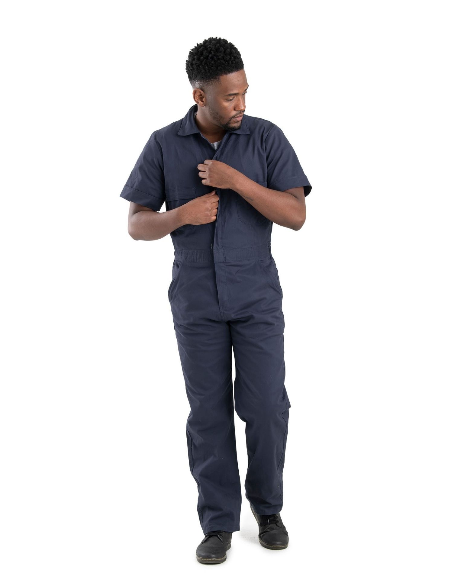 Picture of Berne  P710 Highland Short Sleeve Flex Poplin Coverall