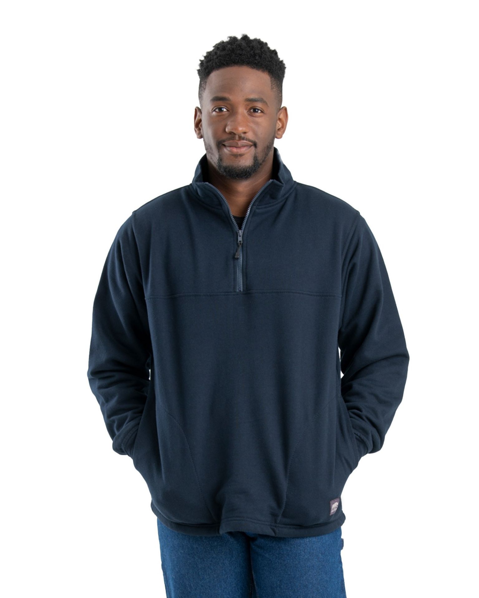 Picture of Berne  SP250 Heritage Thermal-Lined Quarter-Zip Sweatshirt
