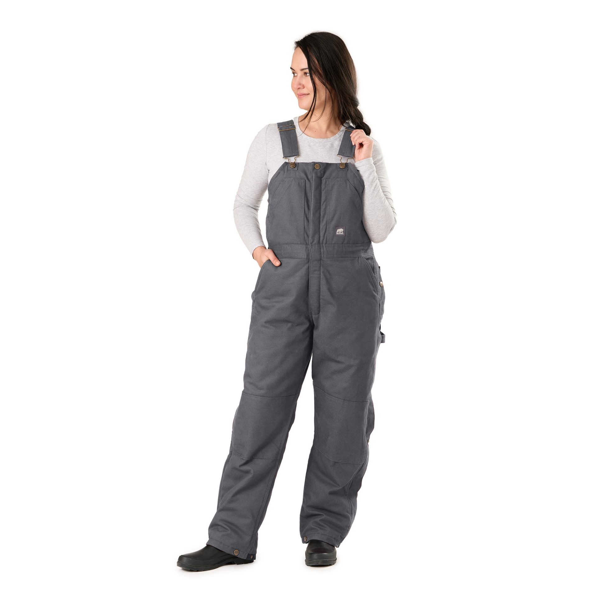 Picture of Berne  WB515 Women's Softstone Duck Insulated Bib Overall