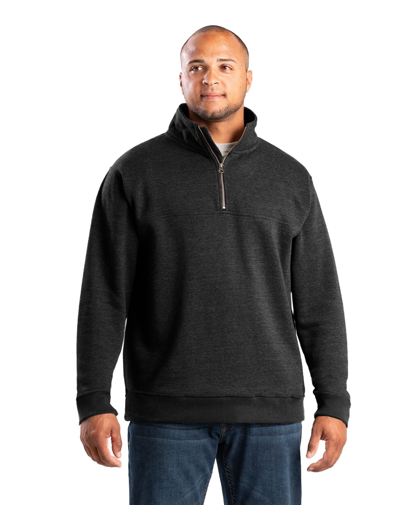 Picture of Berne  SP412 Heritage Quarter-Zip Sweatshirt