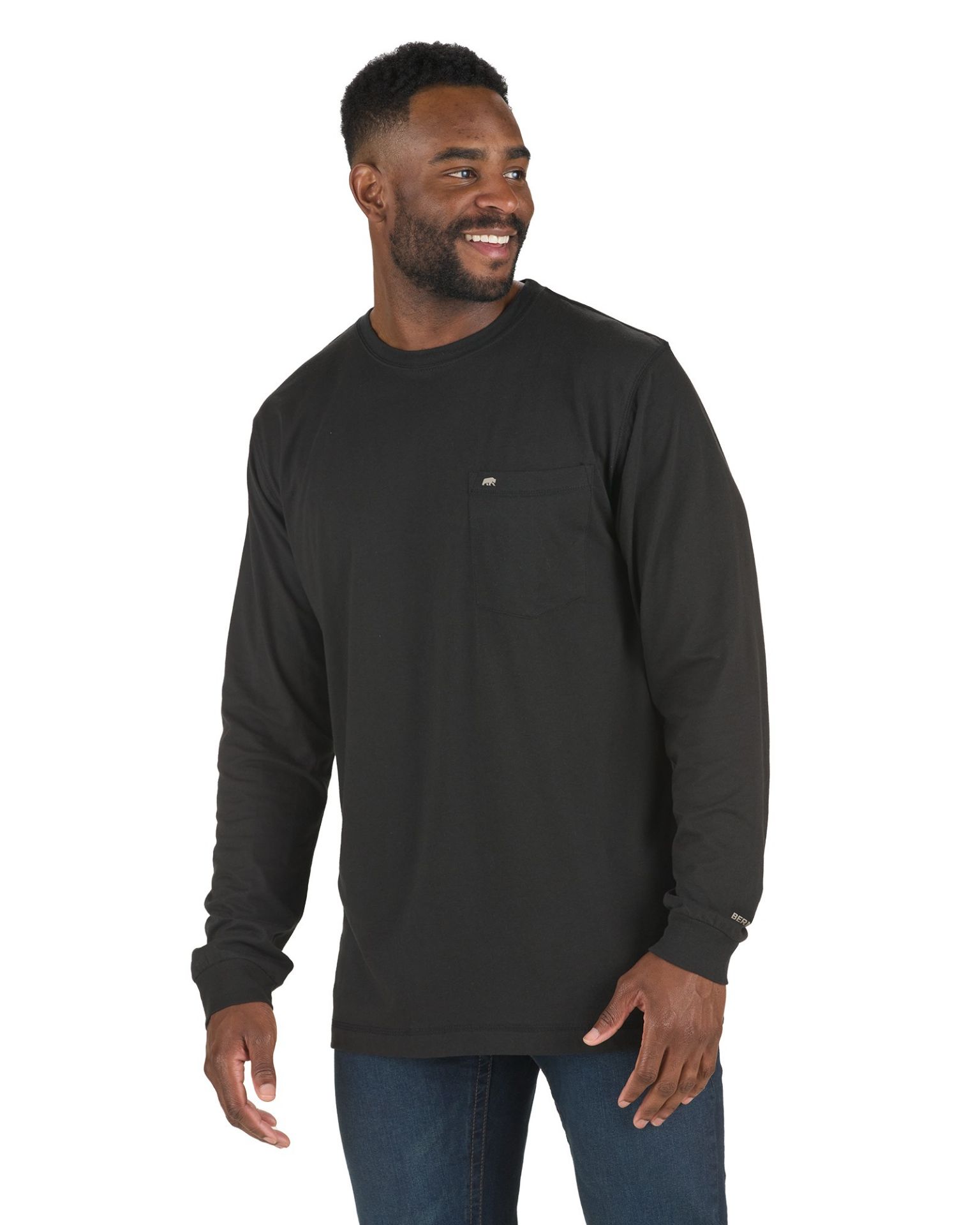 Picture of Berne  BSM39 Performance Long Sleeve Pocket T-Shirt