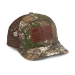 Picture of Berne  H183 Flag Patch Mesh-Back Camo Cap