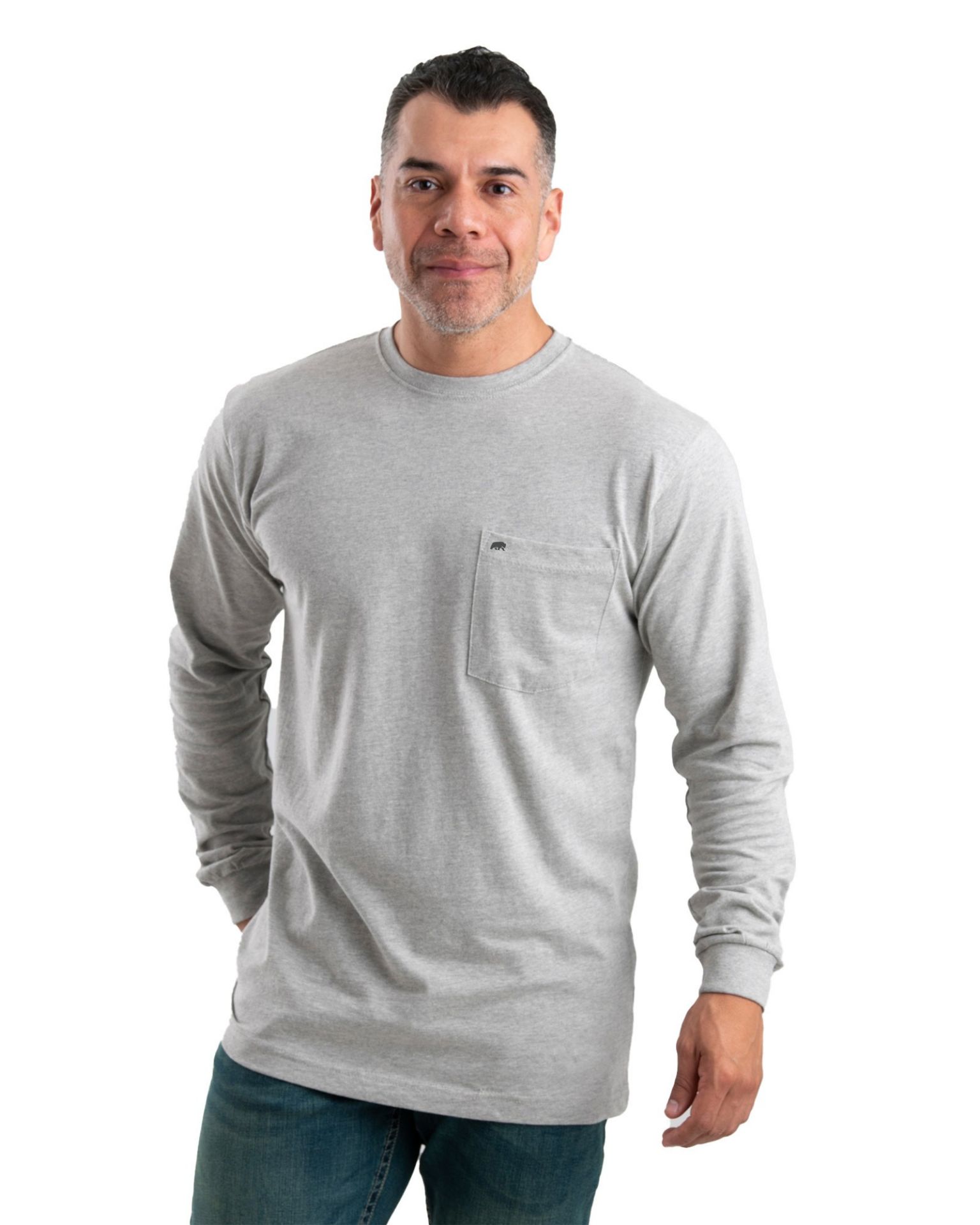 Picture of Berne  BSM46 Heavyweight Long Sleeve Pocket T-Shirt