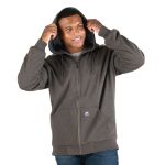 Picture of Berne  SZ107 Heritage Grid Fleece-Lined Full-Zip Hooded Sweatshirt