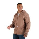 Picture of Berne  SZ107 Heritage Grid Fleece-Lined Full-Zip Hooded Sweatshirt