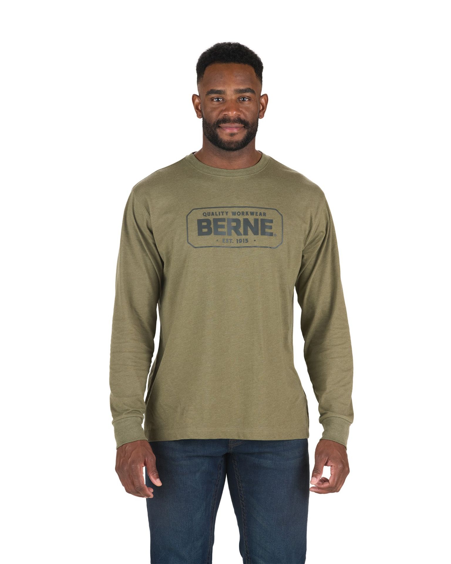 Picture of Berne  BSM48 Men's Long Sleeve Graphic T-Shirt